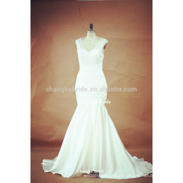 Elegant V-Neck Beading vestidos de casamento da noiva Wedding Dresses For Bride